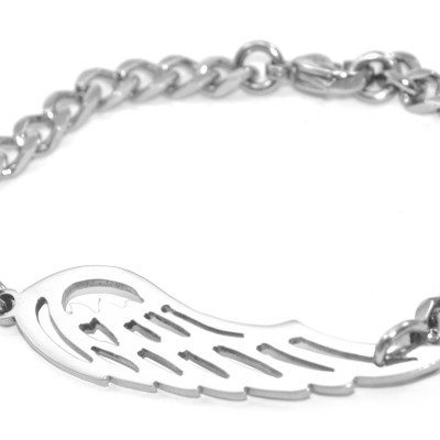 Angels Wing Personalised Bracelet
