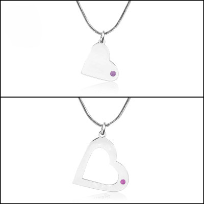 Personalised Necklaces - Mothers Heart Pendant Necklace Set