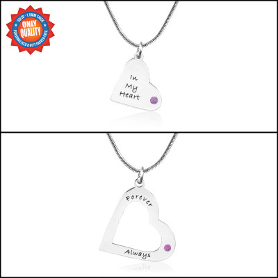 Personalised Necklaces - Mothers Heart Pendant Necklace Set