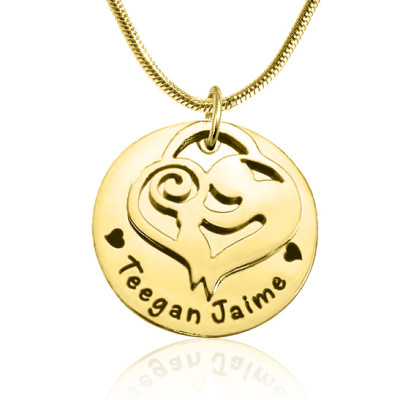 Personalised Necklaces - Mothers Disc Single Necklace