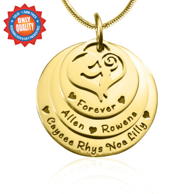 Personalised Necklaces - Mothers Disc Triple Necklace