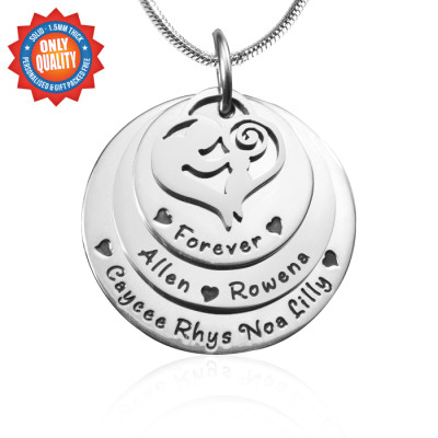 Personalised Necklaces - Mothers Disc Triple Necklace
