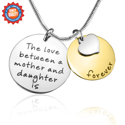 Personalised Necklaces - Mother Forever Necklace Two Tone