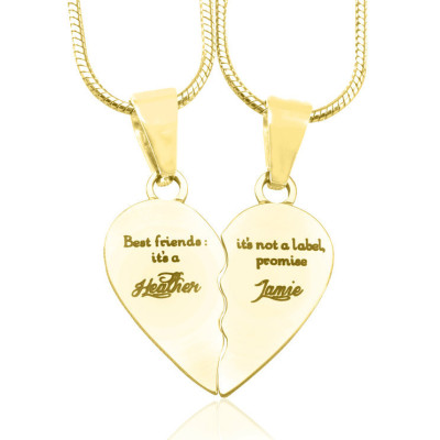Personalised Necklaces - My Bestie Two Necklaces