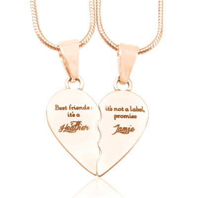 Personalised Necklaces - My Bestie Two Necklaces