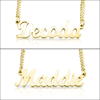 Name Necklace - Silver or Gold