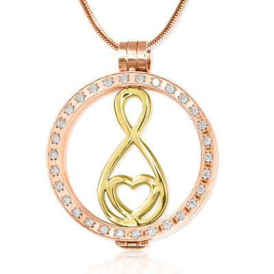 Personalised Necklaces - Diamonte Necklace with Infinity