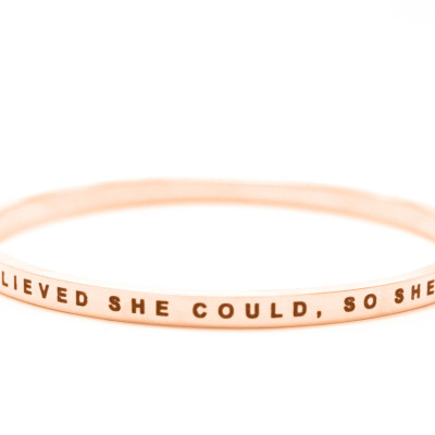 She Believed She Could Bangle