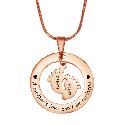 Personalised Necklaces - Cant Be Replaced Necklace Single Feet 18mm