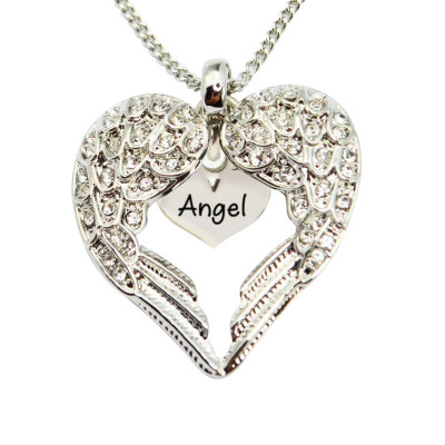 Heart Necklace - Angels with Heart Insert