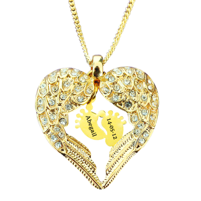 Heart Necklace - Angels with Feet Insert