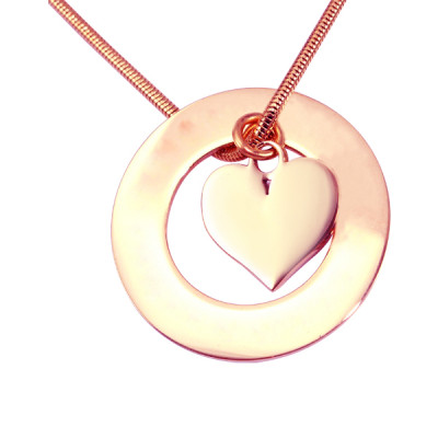 Heart Necklace - Circle