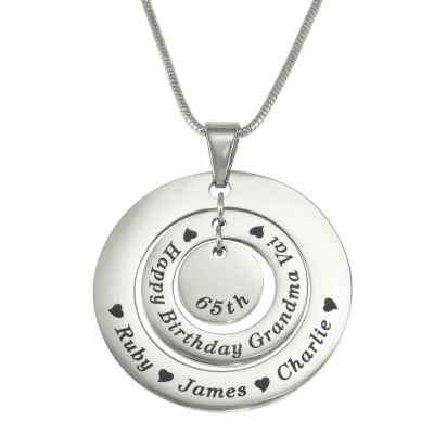Personalised Necklaces - Circles of Love Necklace