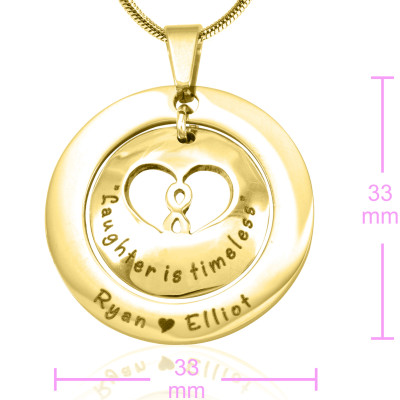 Personalised Necklaces - Infinity Dome Necklace