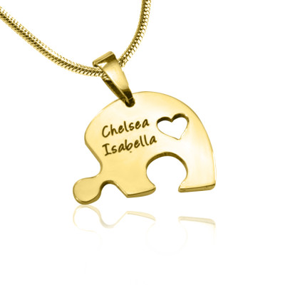 Personalised Necklaces - Triple Heart Puzzle Three Necklaces
