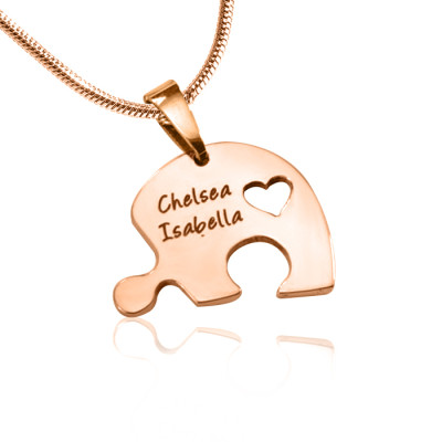 Personalised Necklaces - Triple Heart Puzzle Three Necklaces