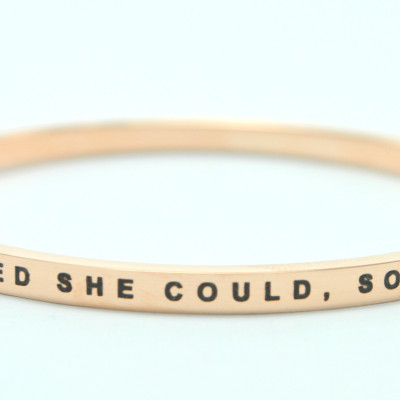 She Believed She Could Bangle
