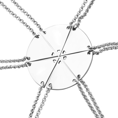 Personalised Necklaces - Meet at the Heart Hexa Six Necklaces