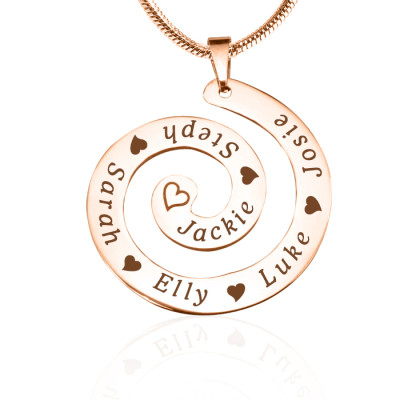 Personalised Necklaces - Swirls of Time Necklace