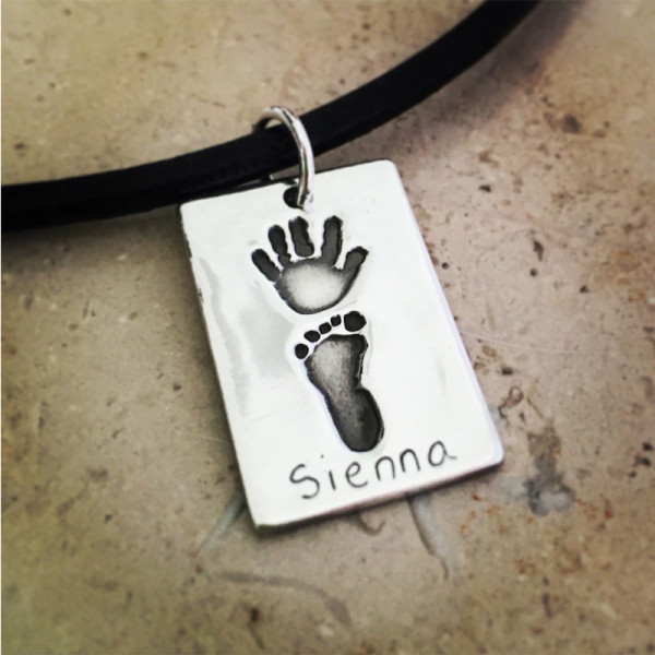 Hand/Foot Print Double Dogtag