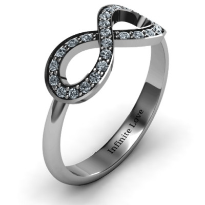 Accented Infinity Ring