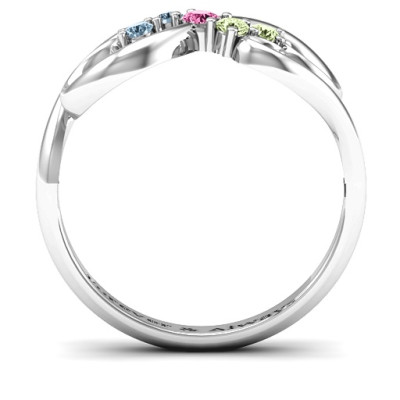 Flourish Infinity Ring with Gemstones