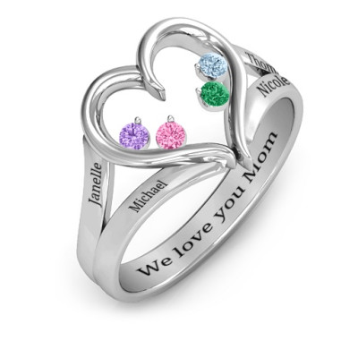 ForeverMy Heart Birthstone Ring
