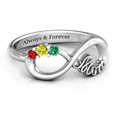 Moms Infinite Love Ring with 2-10 Stones