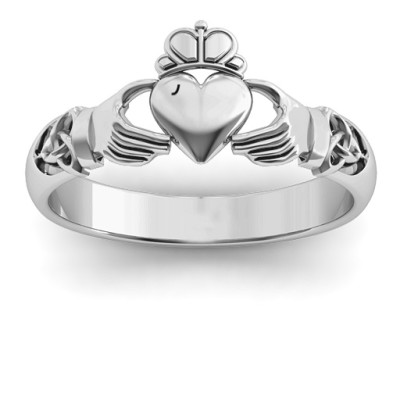 Celtic Knotted Claddagh Ring