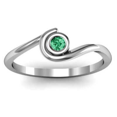 Curved Bezel Ring