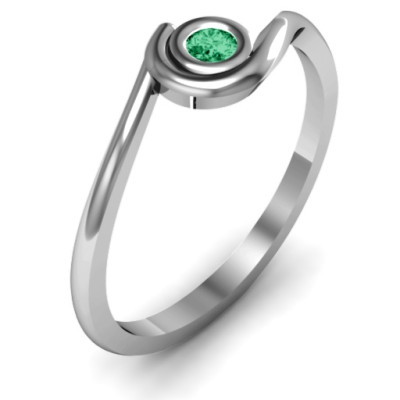 Curved Bezel Ring