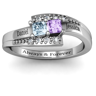 Double Princess Bypass with Accents Ring