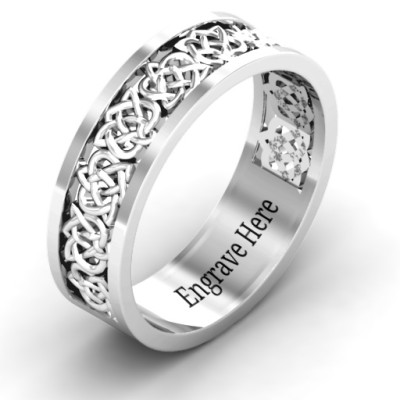 Half Eternity Celtic Ring