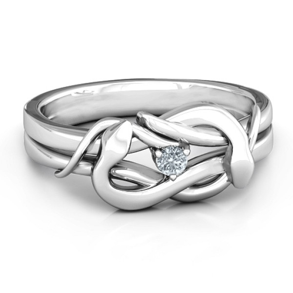 Snake Lovers Knot Ring