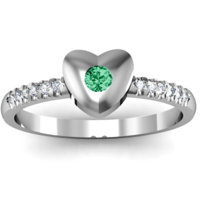 Heart with Micro Pave Accents Ring