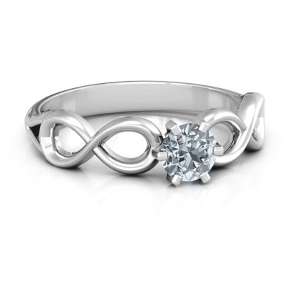 Solitaire Infinity Ring