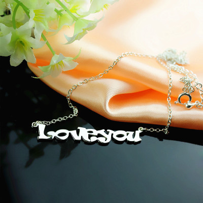 Name Necklace - Cute Cartoon Ravie Font