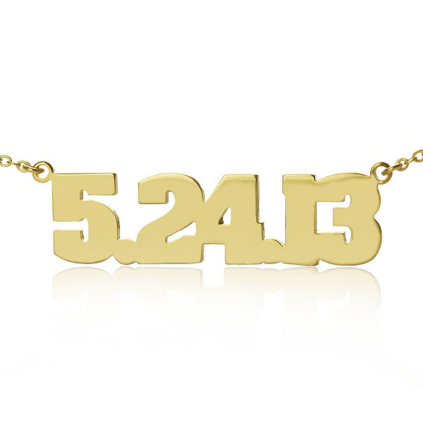 Personalised Necklaces - Number Necklace