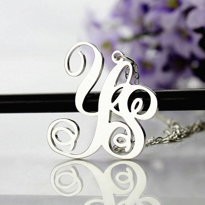 Personalised Necklaces - 2 Initial Monogram Necklace