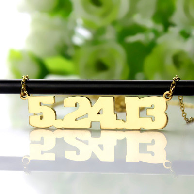 Personalised Necklaces - Number Necklace