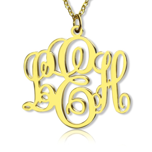 Personalised Necklaces - Perfect Fancy Monogram Necklace Gift