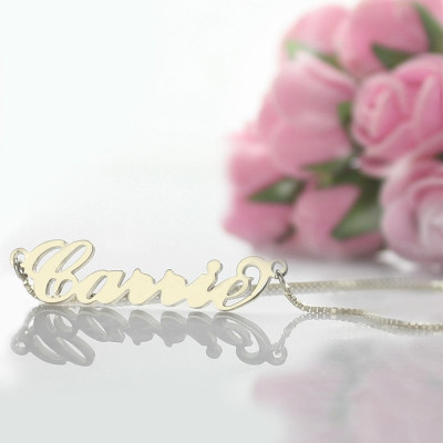 Name Necklace - Carrie - Box Chain