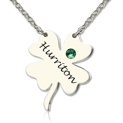 Personalised Necklaces - Clover Good Luck Charms Shamrocks Necklace