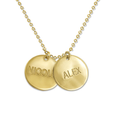 Personalised Necklaces - Mum Jewellery Multi Disc Necklace