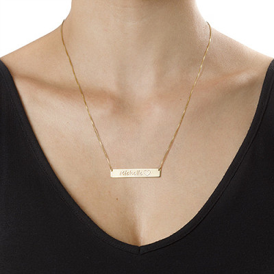 Personalised Necklaces - Icon Bar Necklace