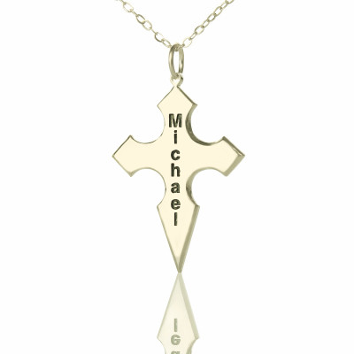 Name Necklace - Conical Shape Cross