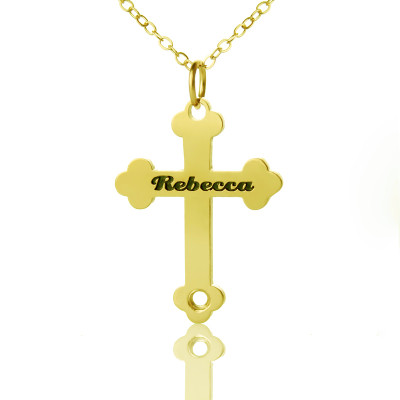 Name Necklace - Rebecca Font Cross