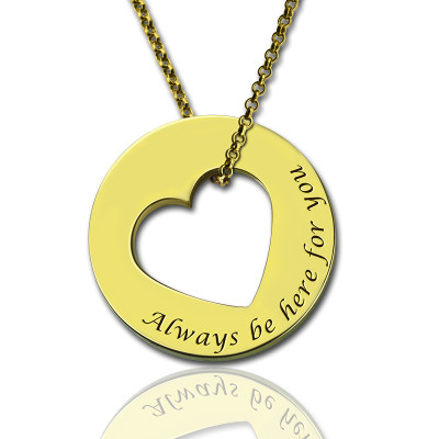 Personalised Necklaces - Always Be Here For You Promise Necklace