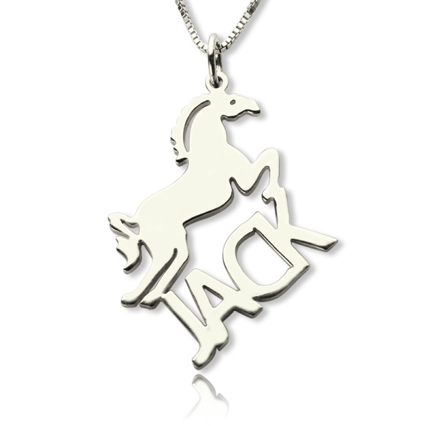 Name Necklace - Horse for Kids