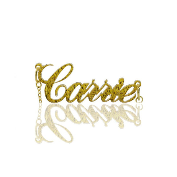 Name Necklace - Carrie Glitter Acrylic